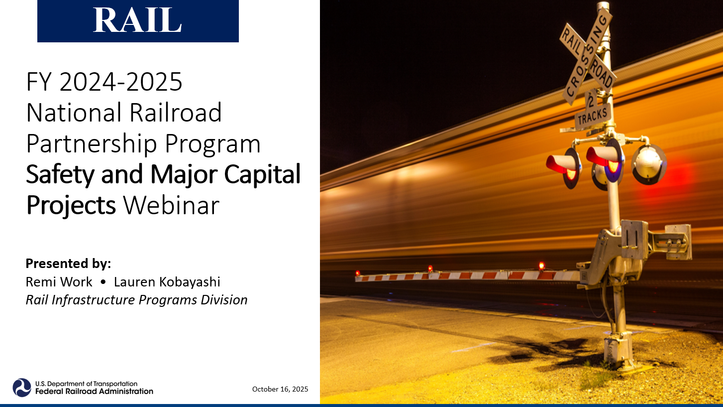 FY2425 NRP-FSP Webinar: Safety and Major Capital Projects